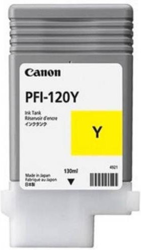 Canon PFI-120Y Original Tintenbehälter Gelb für imagePROGRAF TM-200, TM-205, TM-300, TM-305, 130 ml - Bild 2