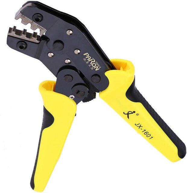 PARON Professionelle Drahtcrimpzange mit Ratsche in Gelb für 3,96–6,3 mm (26–16 AWG) - Bild 1