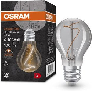 Osram Vintage 1906 LED-Lampe Classic A, Smoke-Tönung, E27, 3,4W, 100lm, Warmweiß - Bild 2