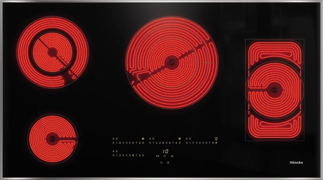 Miele KM 6565 FR Autark-Glaskeramikkochfeld in Schwarz und Edelstahl mit Smart Home Integration - Bild 1