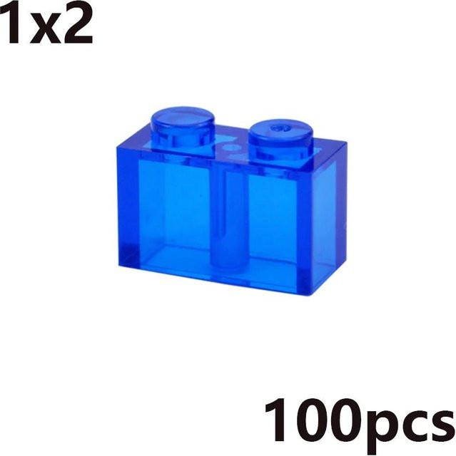 Bai Fen Bai MOC Transparent Dicke Bausteine, Kreatives Spielzeug, ab 3 Jahren - Bild 1