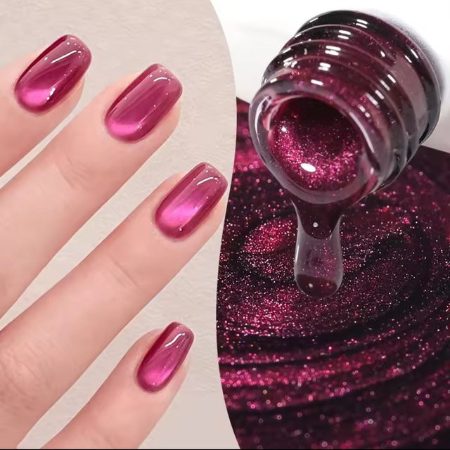 MISS MIANEL Gel-Nagellack, Rosa, Schimmernd, 12 ml - Bild 1