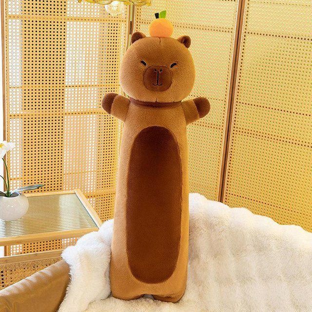 Yiran Health & Beauty Capybara Plüschkissen, Stofftier, 70cm, ab 14 Jahren - Bild 1