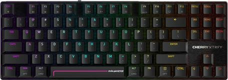 Cherry MX 8.2 Pro TMR Wireless Gaming-Tastatur mit Hall-Effect-Switches, QWERTY US International, Schwarz - Bild 1