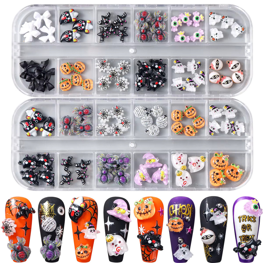 Full Beauty Nagelkunst-Dekorationen Halloween Design, Glänzend - Bild 2