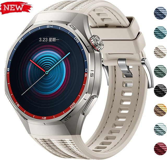 OAKCHARM Uhrenarmband für Huawei Watch GT6 Pro, Silikon, Nylon - Bild 1
