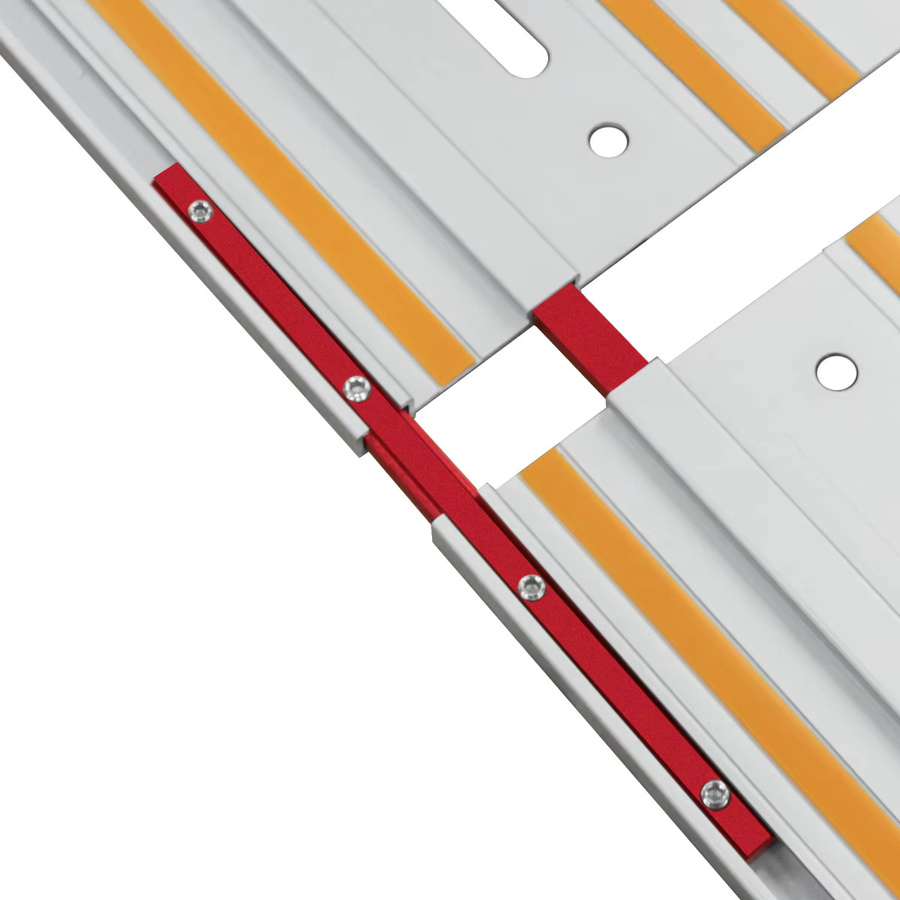 GDART Zaunverbinder-Set aus Aluminiumlegierung für Router-Tischzaun-Schienenverbinder in Silber und Rot - Bild 2