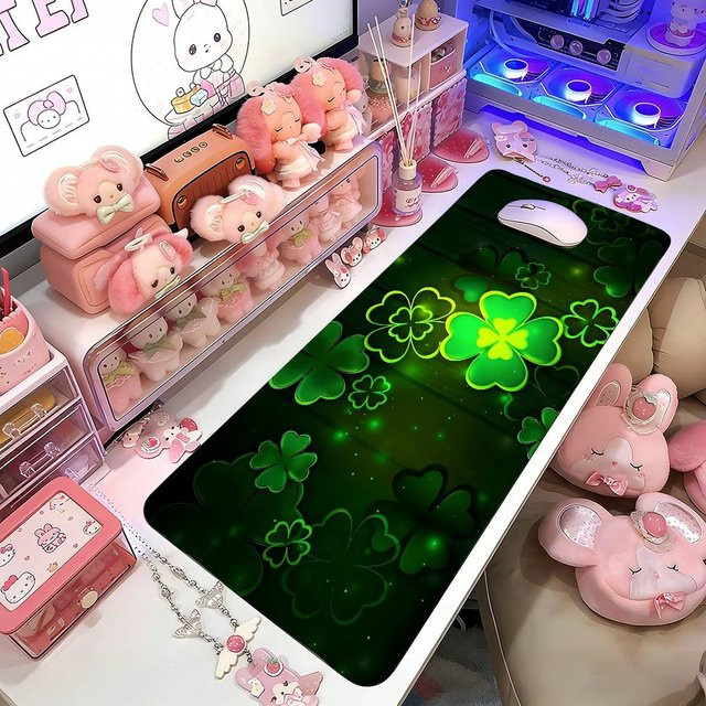Moetch Gaming Mauspad Sakura Anime Design in Grün - Bild 1