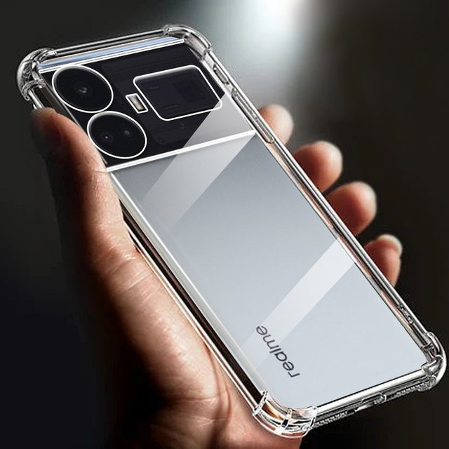 Stoßfeste transparente TPU-Handyhülle mit Airbag-Schutz für Realme GT5, GT Neo 3, GT Neo 5 und GT3 5G - Bild 1