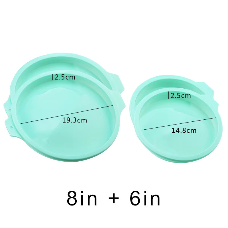 FAIS DU Silikon Backform Set für runde Kuchen und Mousse, Pink, 2 bis 8 Stück - Bild 2