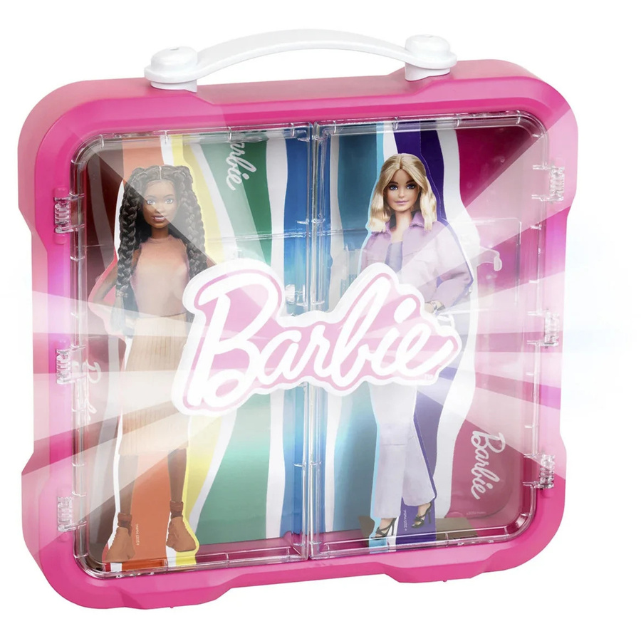 Barbie Vitrinenkoffer Aufbewahrungsbox für 4 Barbies - Bild 1