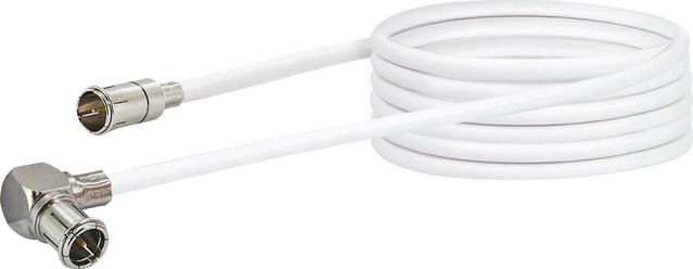 SCHWAIGER Modem Anschlusskabel MMC30 in Weiß mit MiniD@t-Stecker zu F-Quick-Stecker - Bild 1
