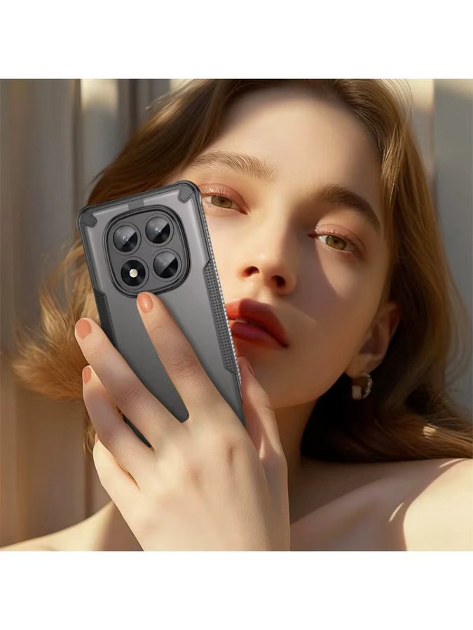 Xiaomi Hybrid Handyhülle Transparent Stoßfeste Schutzhülle für Redmi Note 15 Pro Plus, Redmi Note 15, Redmi Note 14 Pro und Poco M8 Pro mit Kameraschutz - Bild 4