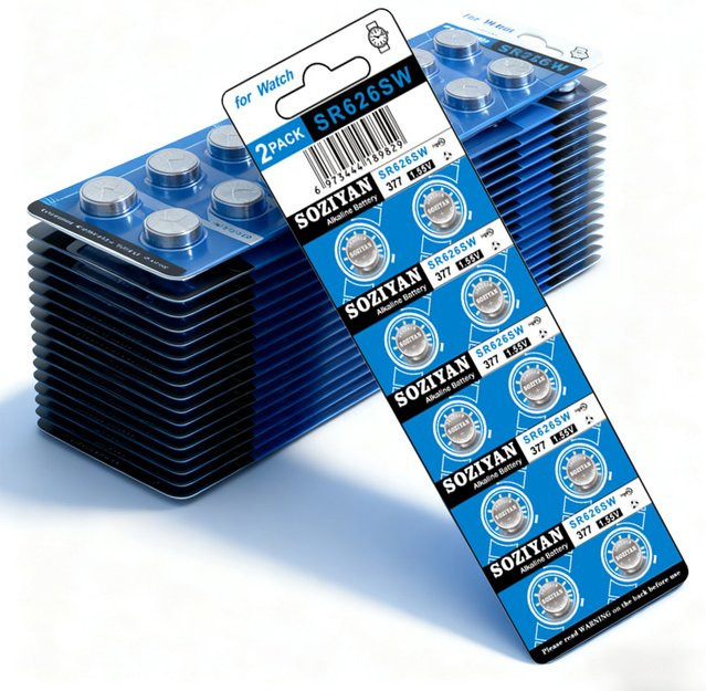 NDNNAS AG4 Knopfbatterien 1,55 V Silber Alkaline Knopfzellen für Uhren und Spielzeug - Bild 1