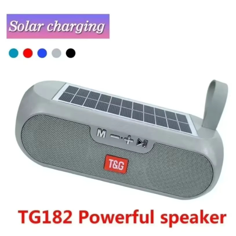 VIKEFON TG182 Tragbarer Solar-Boombox Outdoor-Lautsprecher 10W Schwarz mit USB-A, 3,5 mm Jack, FM-Radio und Wasserdichtigkeit - Bild 3