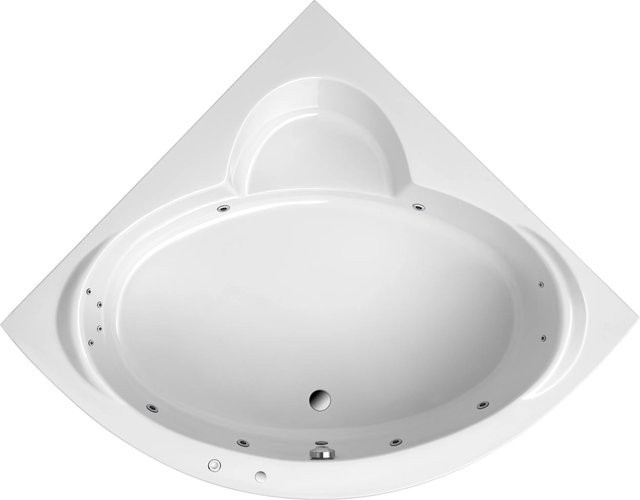 Ottofond Whirlpool Sardinia Komfort in Weiß, Breite: 151 cm - Bild 1