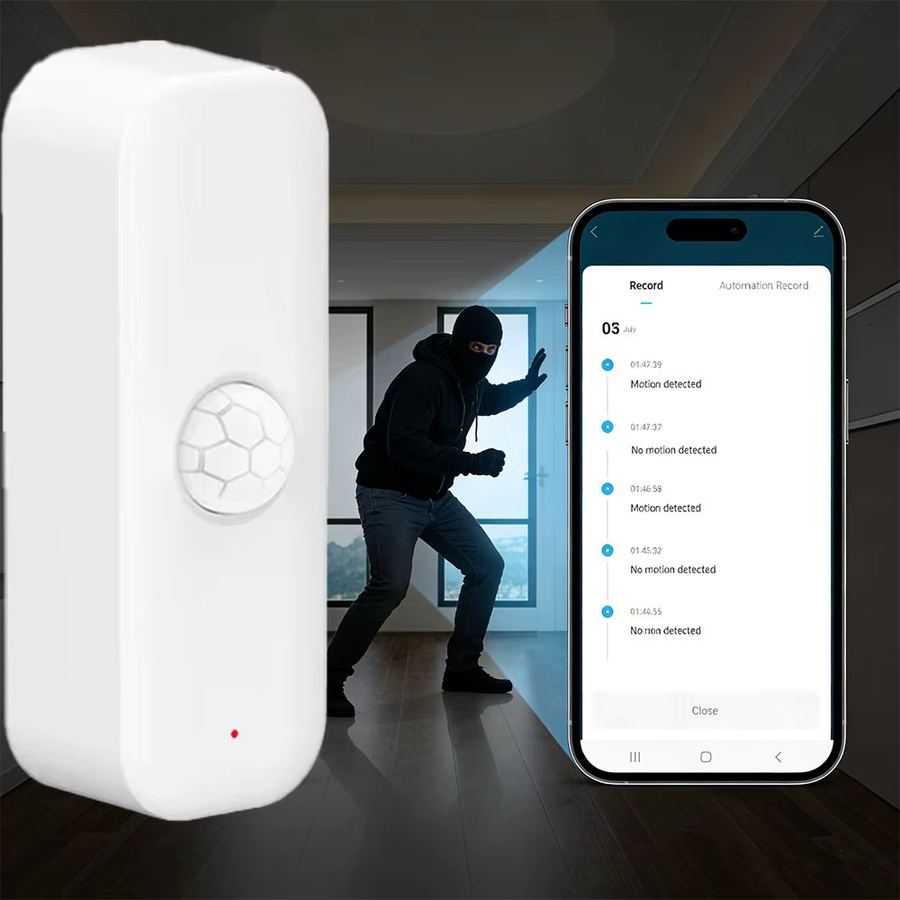 Tuya Zigbee WiFi PIR Bewegungssensor Smart Home Körperdetektor in Weiß, kompatibel mit Smart Life und Alexa - Bild 3