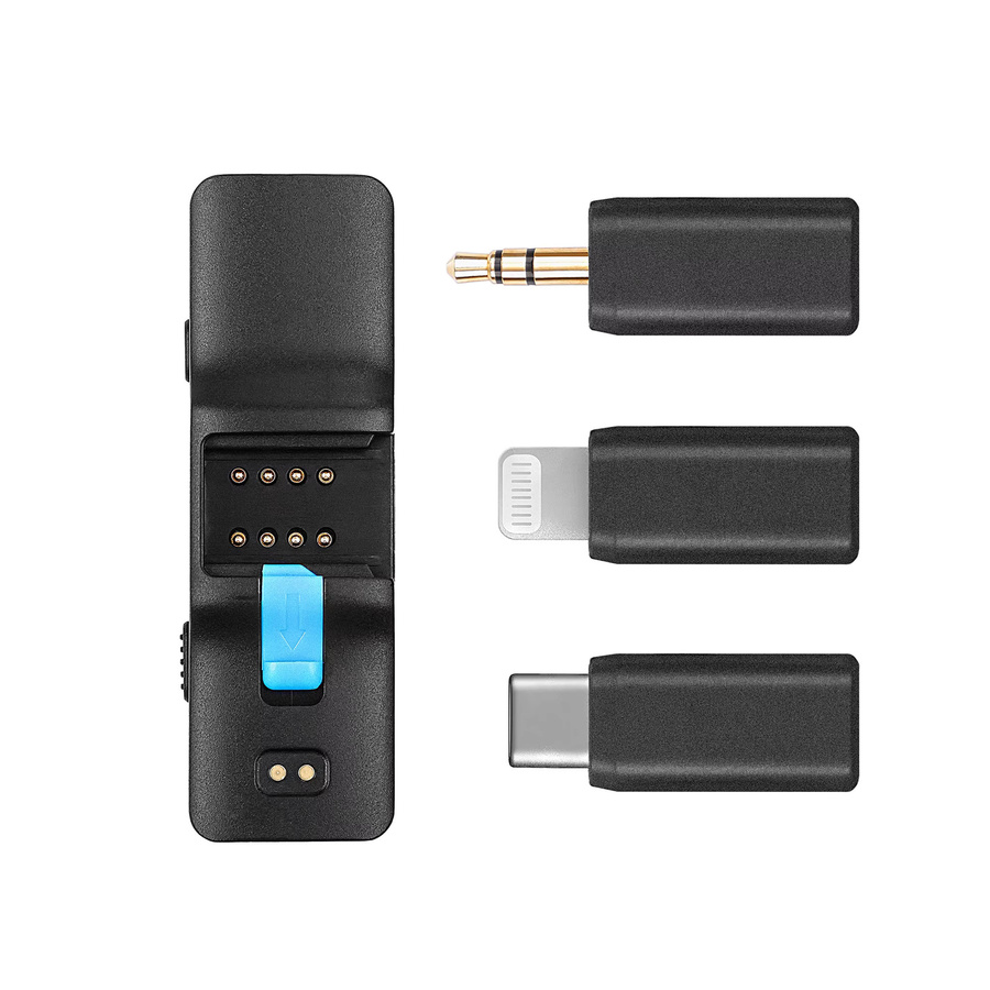 BOYA Wireless Lavalier Mikrofon Adapter in Schwarz für BOYALINK, BY-WM3T2, BY-M1V und BOYAMIC - Bild 2