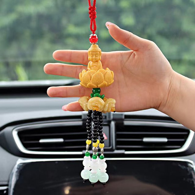 Auto-Anhänger Buddha, Kunstharz, Unisex - Bild 1