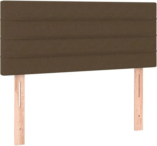 vidaXL LED Kopfteil Dunkelbraun mit USB-Ladeanschluss und integrierter Beleuchtung, B/H: 100 x 78/88 cm - Bild 1