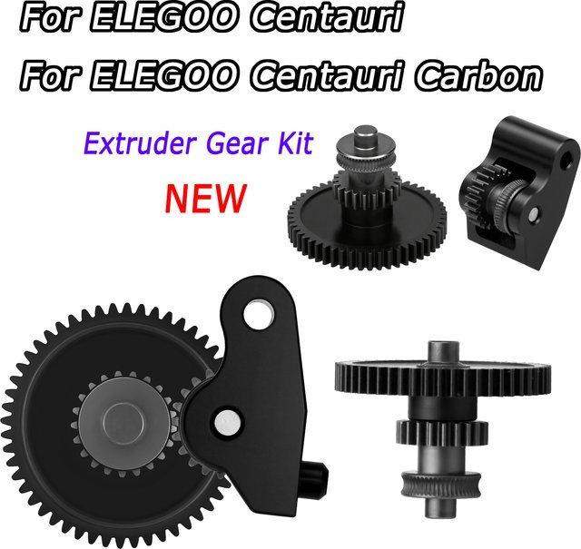Elegoo Extruder-Getriebeset aus SKD11-Material für Centauri Carbon, verschleißfestes Extrusionsgetriebe in Schwarz - Bild 1