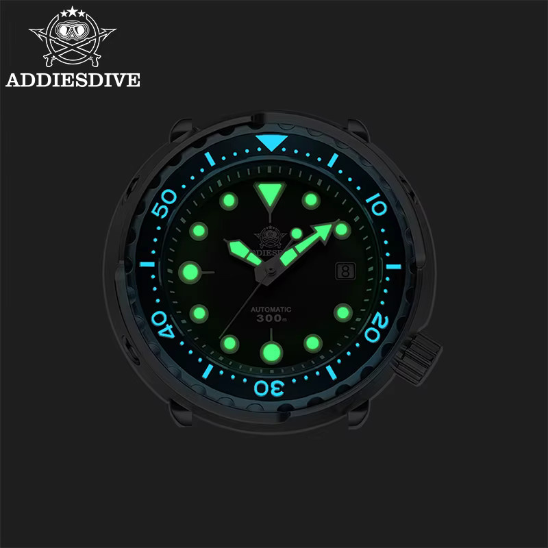 ADDIESDIVE Armbanduhr, Automatik, Edelstahl, Schwarz, Herren - Bild 5