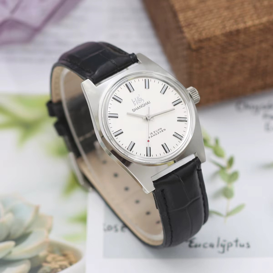 HEIMDALLR Armbanduhr, Handaufzug, Edelstahl, Leder, Silber, Herren - Bild 5