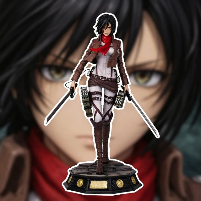 Bandai Attack On Titan Mikasa Ackerman, PVC-Figur, 29cm - Bild 1