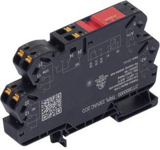 Weidmüller Koppelrelais TRPL 230VAC 2CO in Schwarz, 230 V/AC, 6A, 2 Wechsler, 10 Stück - Bild 1