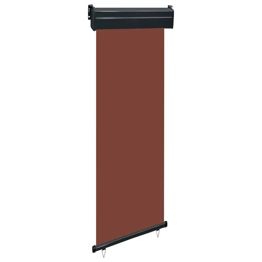 Furnicato Balkon-Seitenmarkise aus Polyester in Braun, B: 65 cm, H: 250 cm - Bild 2