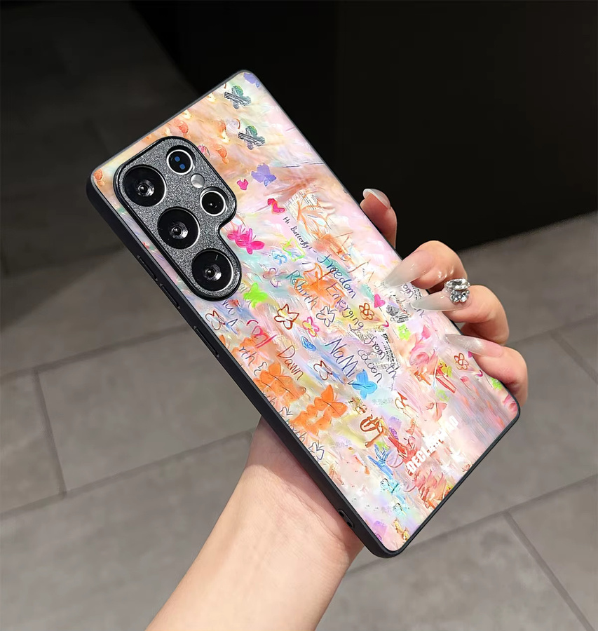 Maßgefertigte Schutzhülle für Samsung Galaxy Android Smartphones in Schwarz und Multicolour - Bild 2
