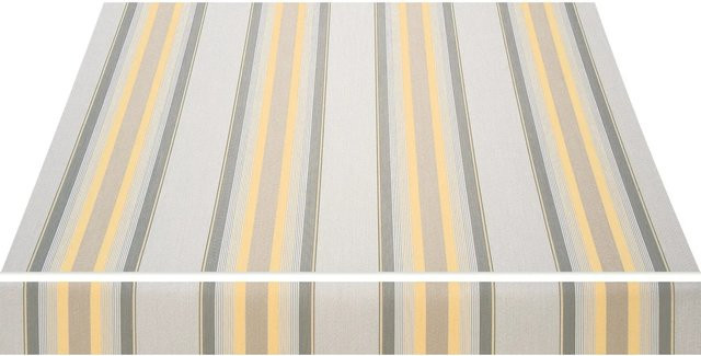 Spettmann Kassettenmarkise VC 1000 mit Polyacryl-Tuch in Gelb-Grau-Gestr. und Aluminium-Gestell in Anthrazit, B: 550 cm, A: 350 cm - Bild 1