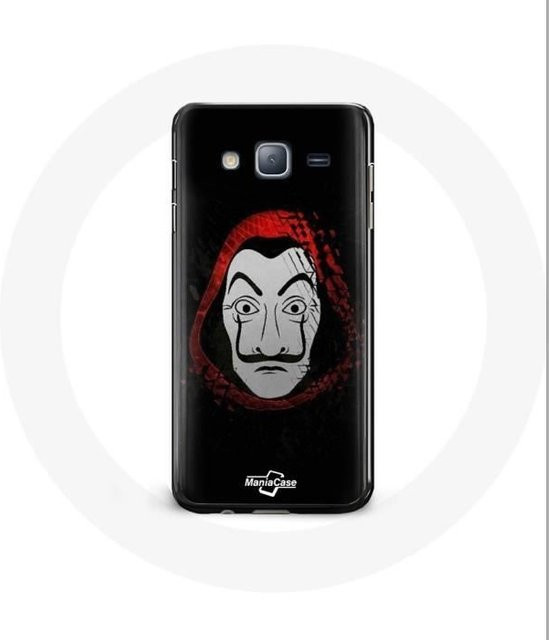 MANIACASE Schutzhülle für Samsung Galaxy J5 2016 in Schwarz mit Masken-Design und flexibler Passform - Bild 1