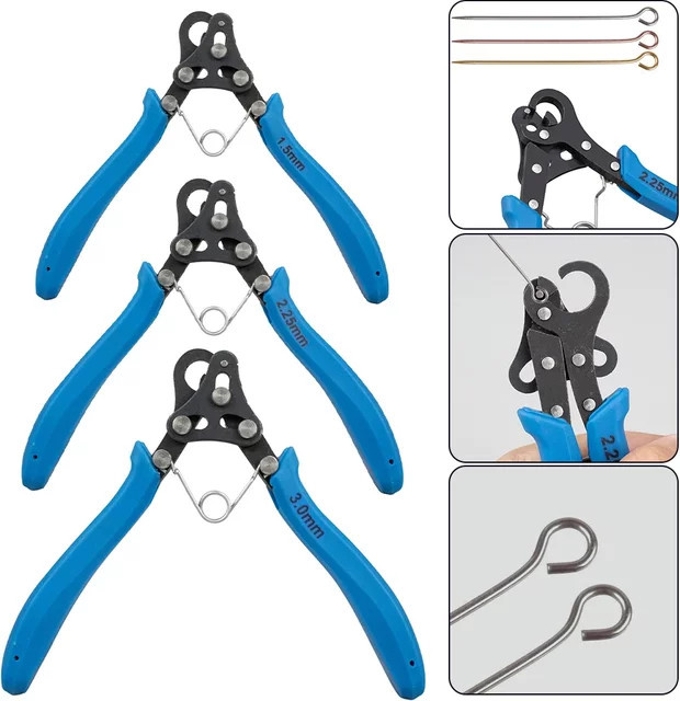 Suli Drahtwickelzange mit Rundnase zum Biegen und Reparieren für Schmuckherstellung, 1,5mm/2,25mm/3mm - Bild 1