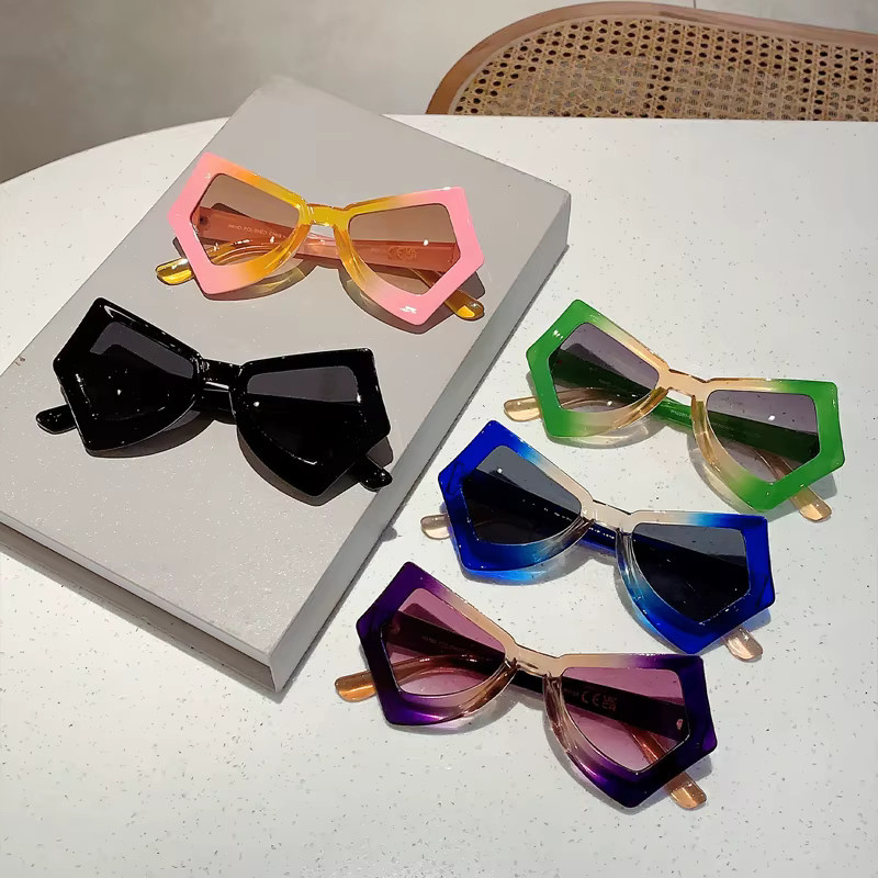 KAMMPT Sonnenbrille Cat Eye, Vollrand, Kunststoff, Multicolor, Damen - Bild 2