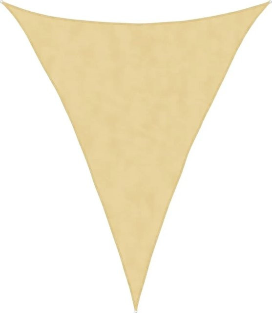 Furnicato Sonnensegel Dreieck aus Polyester Oxford in Sandfarbe, B x B x B: 5 x 6 x 6 m - Bild 1