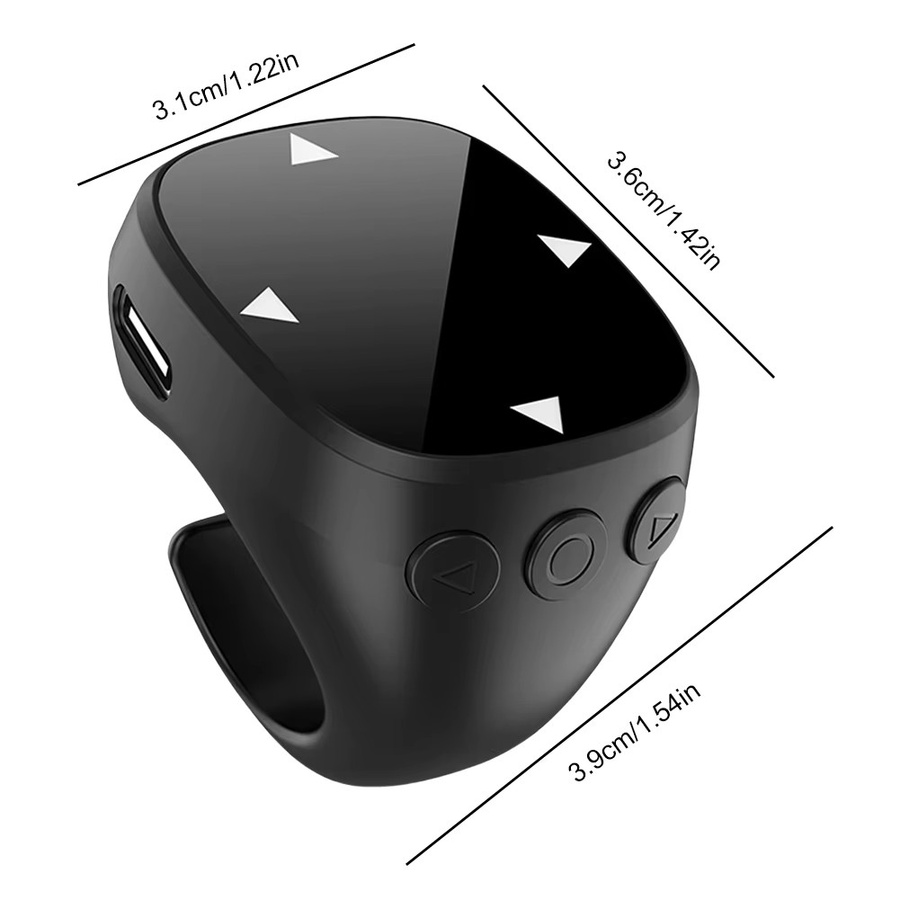 MOJOYCE Bluetooth Fingerring-Scroller mit Version 5.3 für TikTok und Selfies, kabellose Fernbedienung in Schwarz oder Weiß - Bild 5