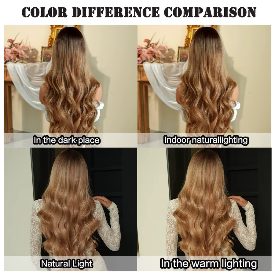 7JHH WIGS Perücke, lang, gewellt, Champagner, Damen - Bild 5