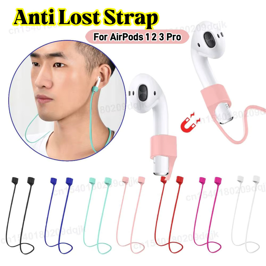 Magnetisches Silikon Kopfhörer-Seil für Apple AirPods 1 2 3 und Pro in Blau - Bild 2
