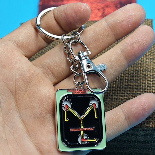 YAOJIE Schlüsselanhänger Zurück in die Zukunft Delorean Flux Capacitor, Unisex - Bild 1