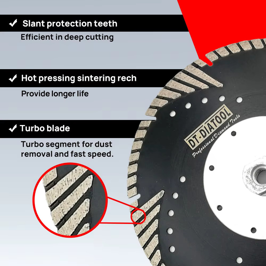 DT-DIATOOL Diamant-Turboscheibe für Beton, Granit und Marmor, Farbe: Schwarz, Durchmesser: 230 mm, Bohrung: 5/8-11 - Bild 5