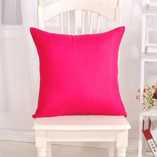 JMG Clothing Kissenbezug Uni Pink aus Polyester für Sofa und Auto, B/B: 40 x 40 cm und 45 x 45 cm - Bild 1