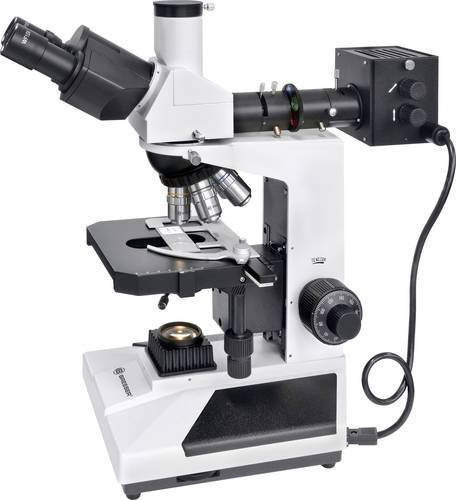 Bresser Optik ADL 601 P Trinokular-Durchlichtmikroskop in Weiß mit 600x Vergrößerung - Bild 1