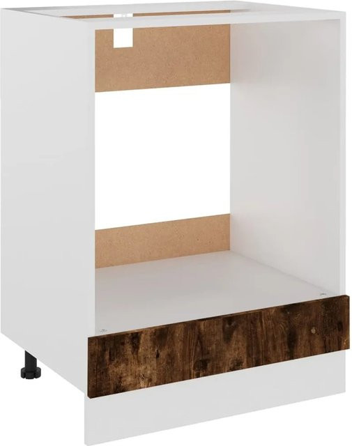 vidaXL Herdumbauschrank aus Holzwerkstoff in Räuchereiche, Farbe: Braun, B/T/H: 60 x 46 x 81,5 cm - Bild 1