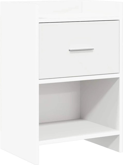 vidaXL Nachttisch Weiß aus Holzwerkstoff im modernen Design, B/T/H: 40 x 30 x 60 cm - Bild 1