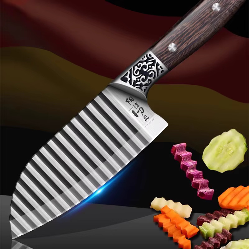 PLYS Wellenmesser aus Edelstahl in Silber für Kartoffeln und Gemüse - Bild 2