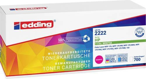 Edding Toner Cartridge Kompatibel mit HP 117A Magenta für Laserdrucker 700 Seiten - Bild 1