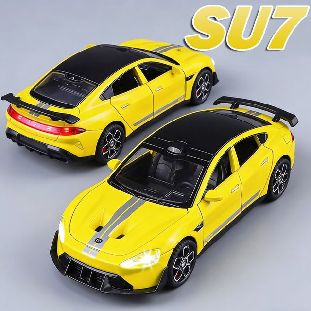 RMZ city New Energy SU7 ONE Automodell, 1:32, Legierung, mit Licht und Sound - Bild 1