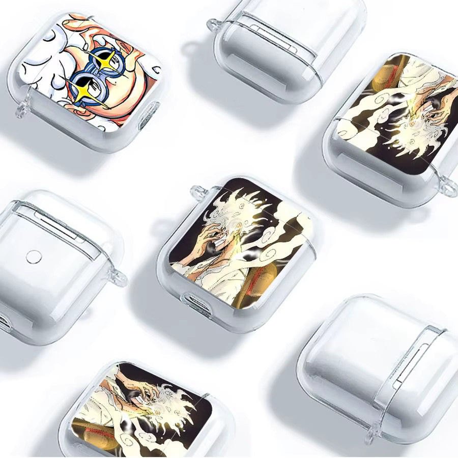 Transparente Anime One Piece Kopfhörerhülle für Apple AirPods 1, 2, 3 und Pro/Pro 2/Pro 3 - Bild 1