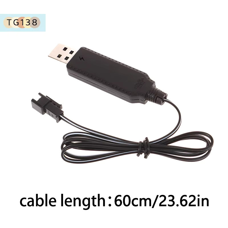 Eelhoe USB-C Ladekabel für 3,7V Lithium-Batterien von SM-2P Forward RC Autos, Flugzeuge und Quadcopter in Schwarz - Bild 2